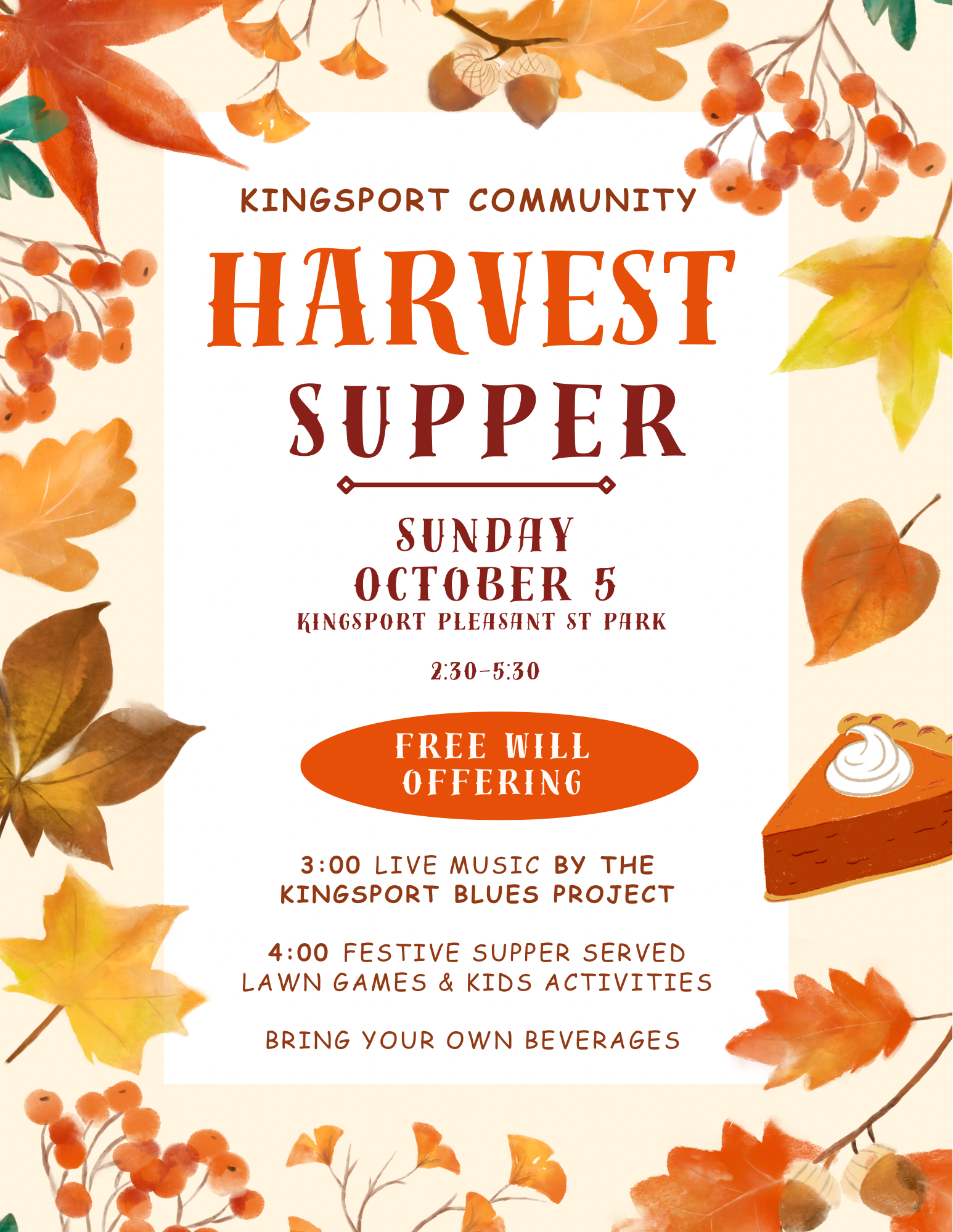 Kingsport Community Harvest Supper
