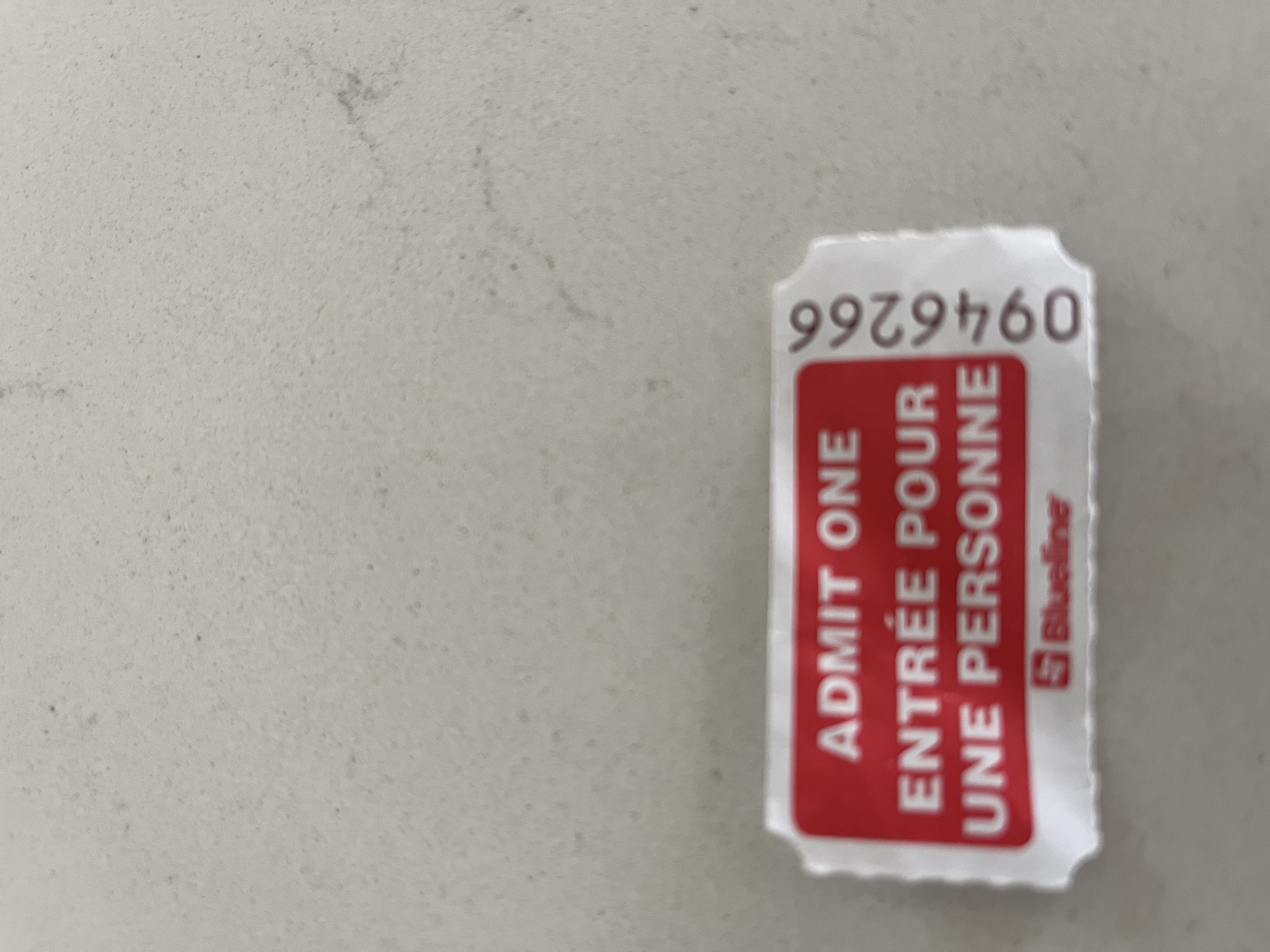 Winning Gala Days 50/50 Ticket