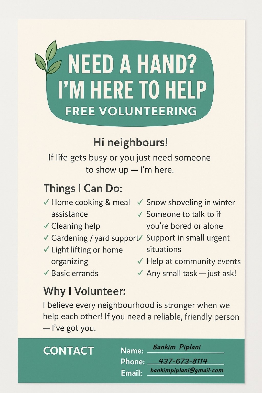 Volunteer support in Kingsport