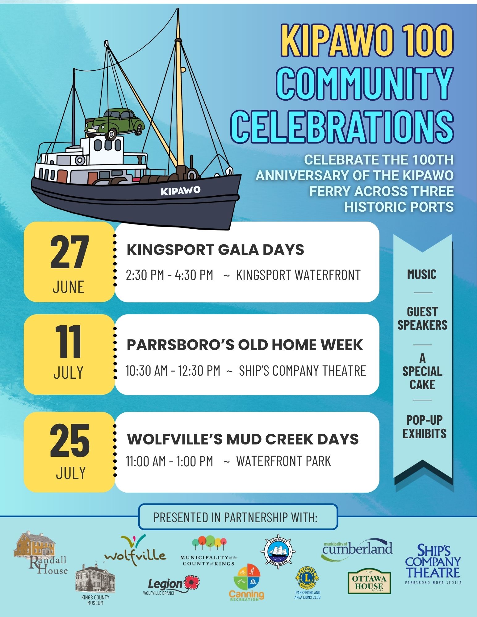 KIPAWO 100 Community Celebrations